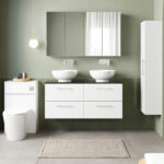 1200mm Wall Hung 4-Drawer Vanity & Laminate Worktop - Image 2