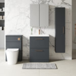 600mm Floor Standing 2 Drawer Vanity & Basin 1 - Image 2