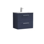 600mm Wall Hung 2-Drawer Vanity & Basin 2