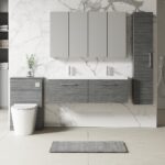 1200mm Wall Hung 2 Drawer Vanity & Double Basin - Image 2