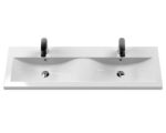 1200mm Wall Hung 4 Drawer Vanity & Double Basin - Image 3