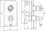 Twin Thermostatic Shower Valve - Image 3