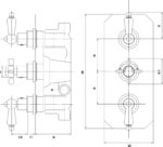 Nuie Triple Thermostatic Shower Valve - Image 2
