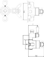 Twin Thermostatic Shower Valve - Image 2