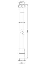 Smooth Silver Shower Flex - Image 2