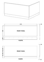 Straight Front Panel & Plinth (1500mm) - Image 3