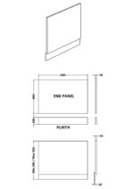 700mm Bath End Panel - Image 2