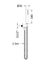 Nuie Outlet Elbow, Parking Bracket, Flex and Handset - Image 3