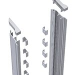 1850mm Enclosure Screw Cover Kit Chrome