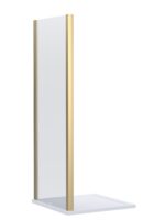 Nuie Lucie 800mm Side panel - Brushed Brass