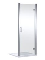 800mm Hinged Shower Door- Chrome