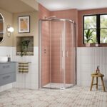 1000mm x 1000mm Quadrant - Chrome - Image 2