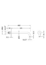 Wall Hung Shower Arm - Image 2