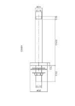 Round Ceiling Arm 150mm - Image 2