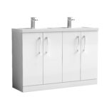 1200mm Floor Standing 4 Door Vanity & Double Basin 1