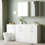 1200mm Floor Standing 4 Door Vanity & Double Basin 1 - Image 4