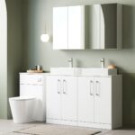 1200mm Floor Standing 4 Door Vanity & Worktop - Image 3