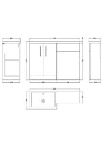 1100mm Left Hand Combination - Image 4