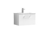 600mm Wall Hung 1 Drawer Vanity & Basin 2
