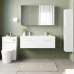 1200mm Wall Hung 2 Drawer Vanity & Double Basin - Image 2