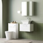 600mm Wall Hung 1 Drawer Vanity & Laminate Top - Image 3