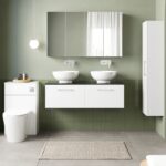 1200mm Wall Hung 2-Drawer Vanity & Laminate Worktop - Image 2