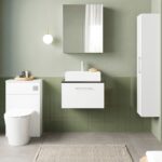 600mm Wall Hung 1 Drawer Vanity & Laminate Top - Image 2