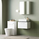 600mm Wall Hung 1 Drawer Vanity & Laminate Top - Image 3