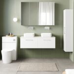 1200mm Wall Hung 2-Drawer Vanity & Laminate Worktop - Image 2