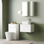 600mm Wall Hung 1 Drawer Vanity & Laminate Top - Image 3