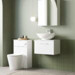 600mm Wall Hung 1 Drawer Vanity & Worktop - Image 3