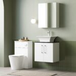 600mm Wall Hung 2 Door Vanity & Laminate Top - Image 3