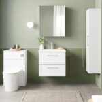 600mm Wall Hung 2 Drawer Vanity & Basin 1 - Image 2
