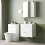 600mm Wall Hung 2 Drawer Vanity & Basin 1 - Image 3