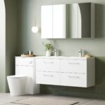 1200mm Wall Hung 4 Drawer Vanity & Double Basin - Image 3