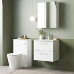 600mm Wall Hung 2 Drawer Vanity & Basin 4 - Image 3
