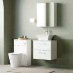 600mm Wall Hung 2 Drawer Vanity & Laminate Top - Image 3