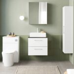 Nuie Arno 600mm Wall Hung 2 Drawer Vanity & Laminate Top - Image 2