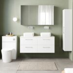 1200mm Wall Hung 4-Drawer Vanity & Laminate Worktop - Image 2