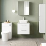600mm Wall Hung 2 Drawer Vanity & Laminate Top - Image 2