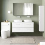 1200mm Wall Hung 4 Drawer Vanity & Worktop - Image 2