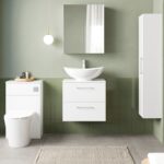 Nuie Arno 600mm Wall Hung 2 Drawer Vanity & Worktop - Image 2