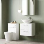 Nuie Arno 600mm Wall Hung 2 Drawer Vanity & Worktop - Image 3