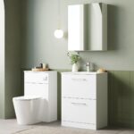 600mm Floor Standing 2 Drawer Vanity & Basin 2 - Image 3
