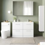 1200mm Floor Standing 4 Drawer Vanity & Double Basin 1 - Image 2