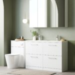 1200mm Floor Standing 4 Drawer Vanity & Double Basin 1 - Image 4