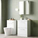 600mm Floor Standing 2 Drawer Vanity & Basin 3 - Image 3