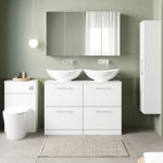1200mm Floor Standing 4 Drawer Vanity & Worktop - Image 2