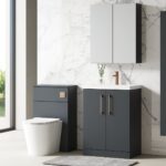 600mm Floor Standing 2 Door Vanity & Basin 1 - Image 3