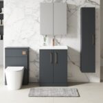 600mm Floor Standing 2 Door Vanity & Basin 3 - Image 2